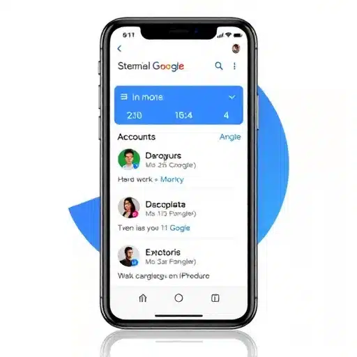מעבר נוח בין חשבונות גוגל בכרום לאייפון