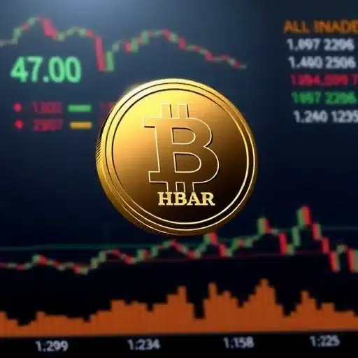 HBAR של הדרה בוחן את הגבולות: האם יתבצע פריצה מעלה? HBAR של הדרה בוחן את הגבולות: האם יתבצע פריצה מעלה?