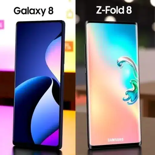 שדרוגים מוגבלים למצלמות וסוללות במכשירי Samsung Galaxy Z Flip 8 ו-Z Fold 8